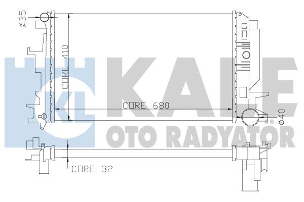 KALE OTO RADYATÖR Radiators, Motora dzesēšanas sistēma 373900